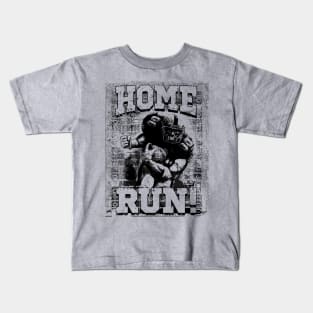 Funny Football Player Scoring Home Run Kids T-Shirt